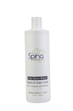 Black and Grey Dog Body Wash - Front